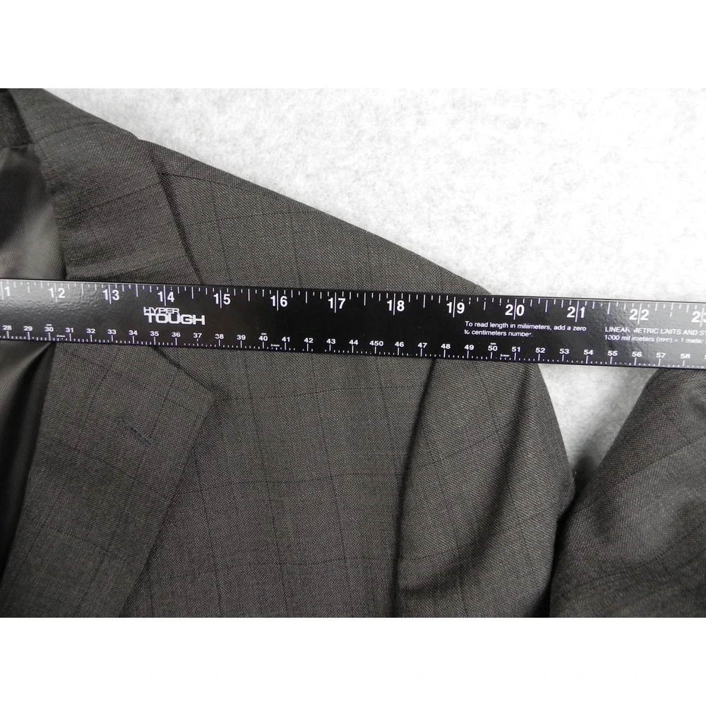 Stafford Blazer Mens 46S Classic Fit Wool Blend Suit Jacket Coat‎ Brown Plaid